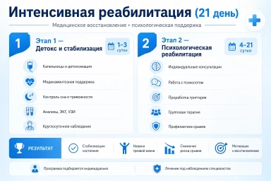 Реабилитация за 21 день в Реутове
